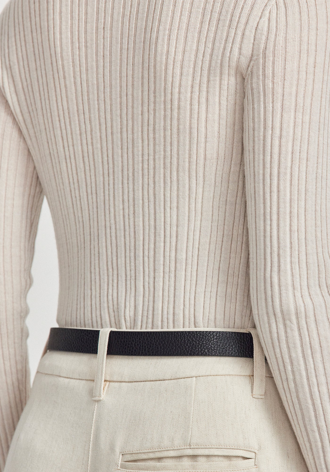 Ella Rib Top | Ecru