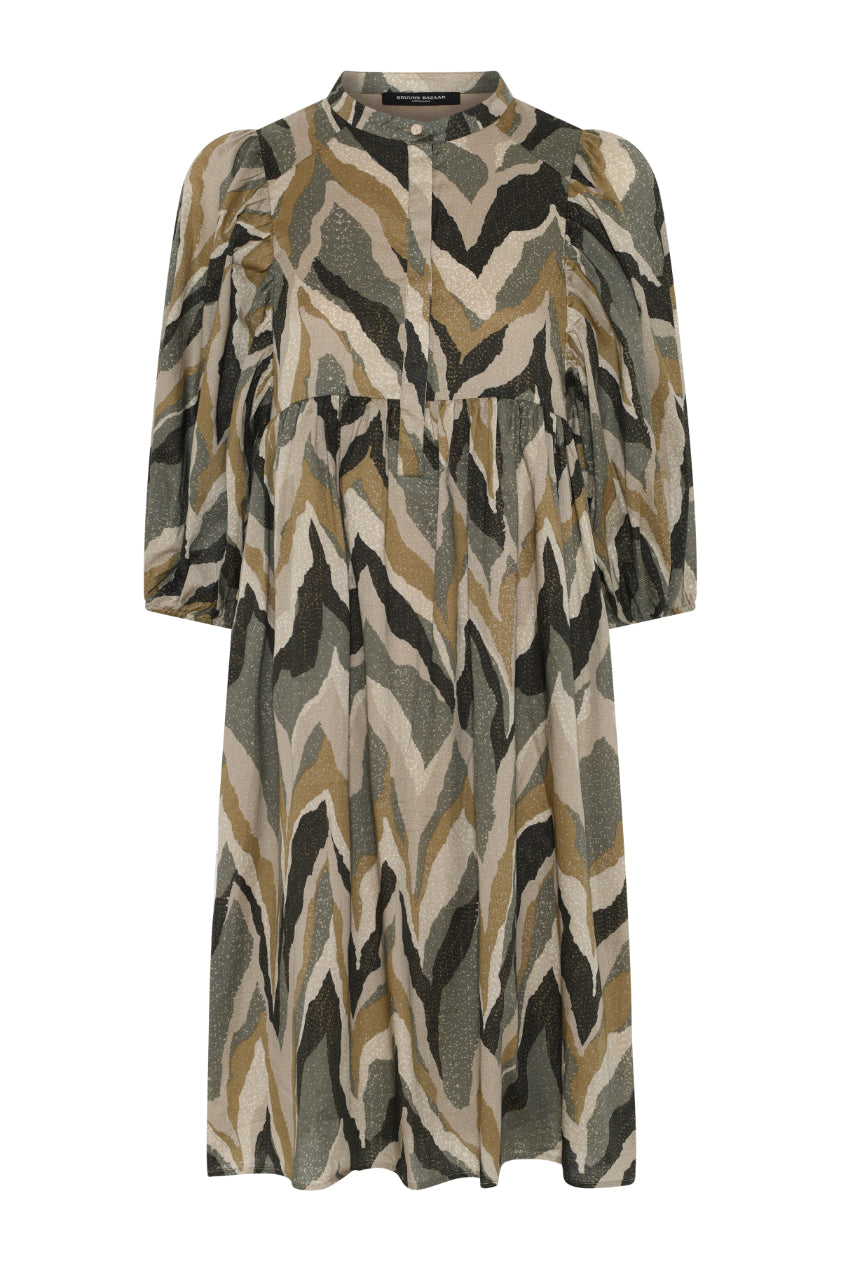 Aster Sarina Dress | Green Print