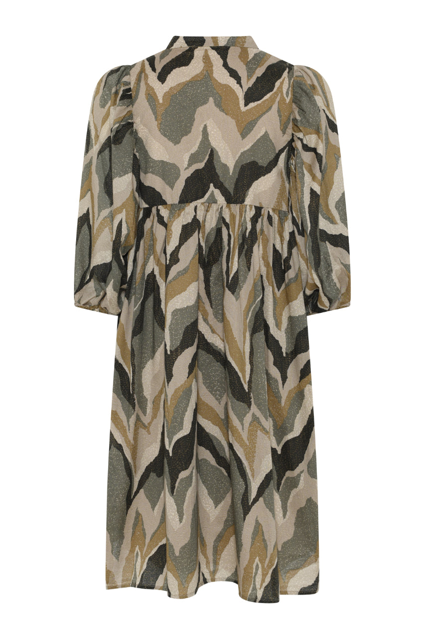 Aster Sarina Dress | Green Print