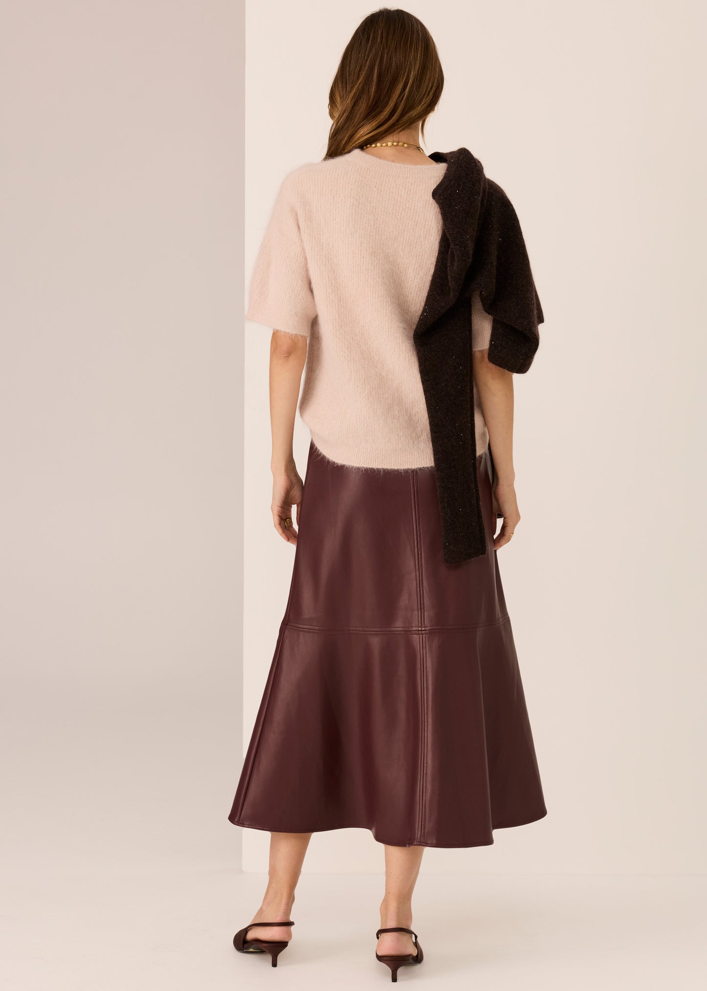 Haviland Beaded Knit Tee | Blush