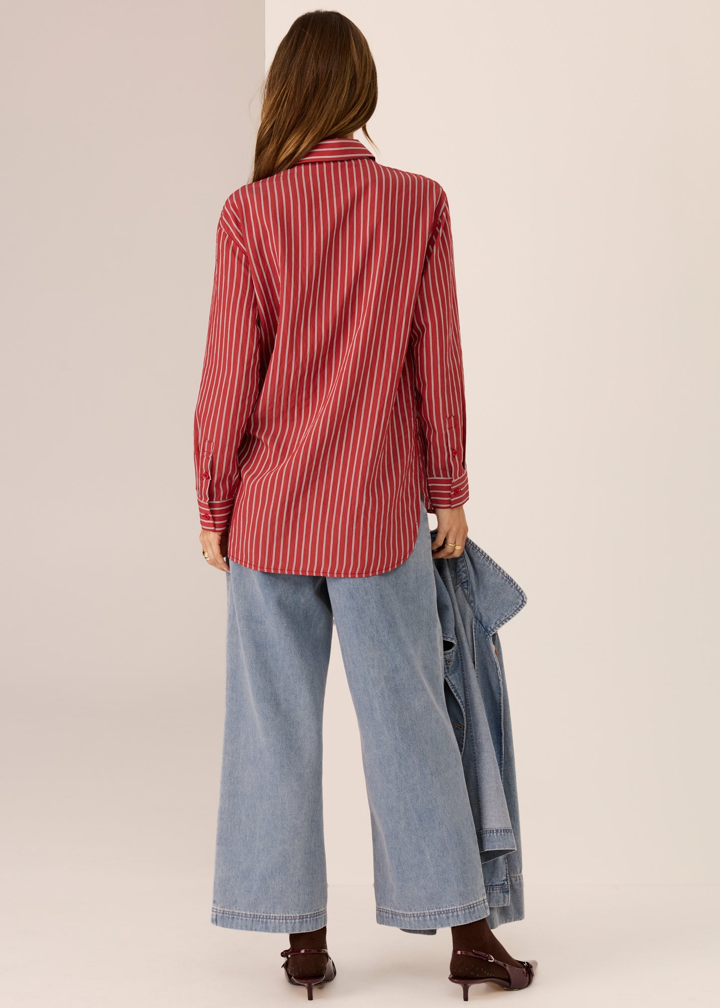 Marlon Stripe Shirt | Merlot Stripe