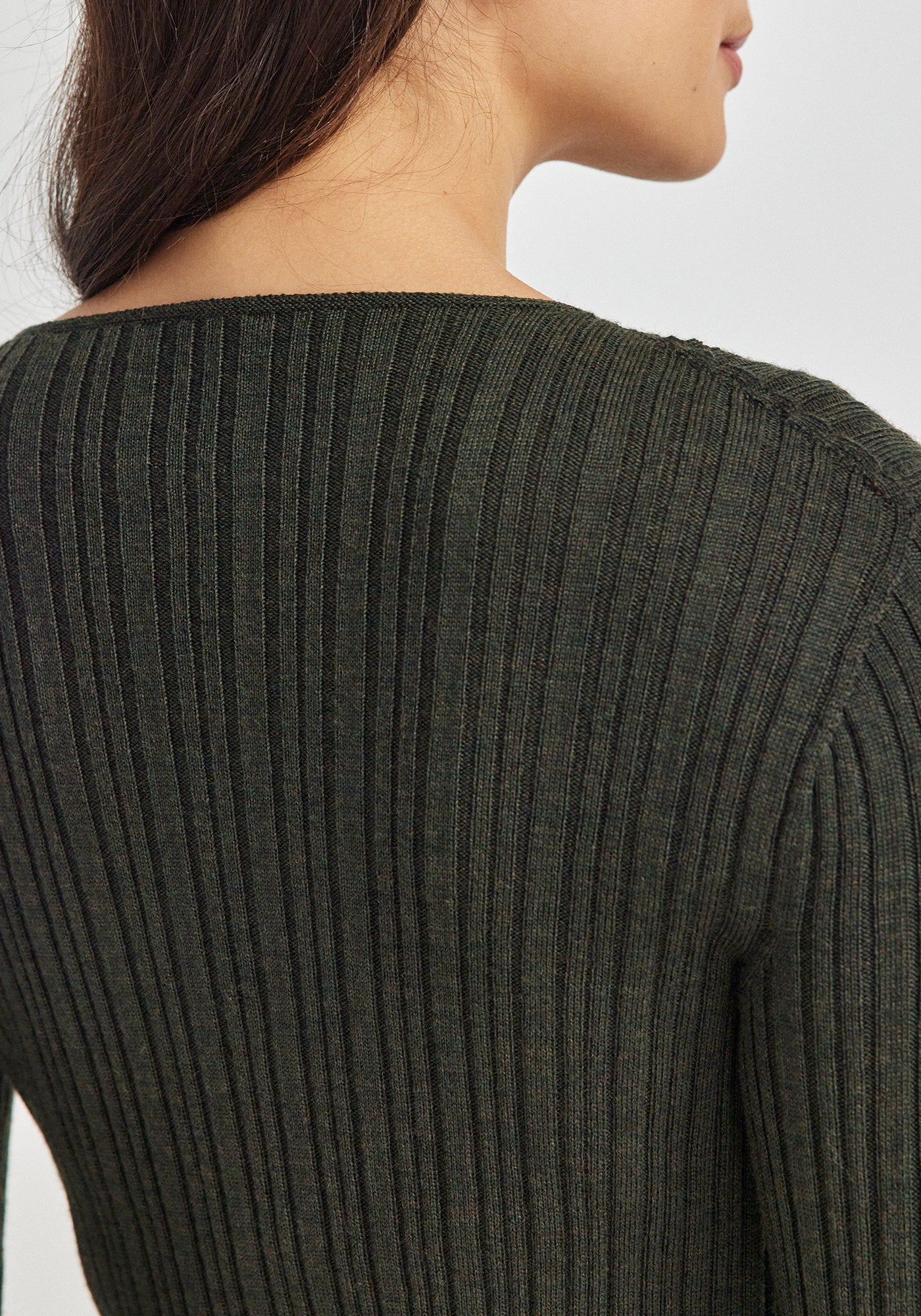 Ella Rib Top | Forest