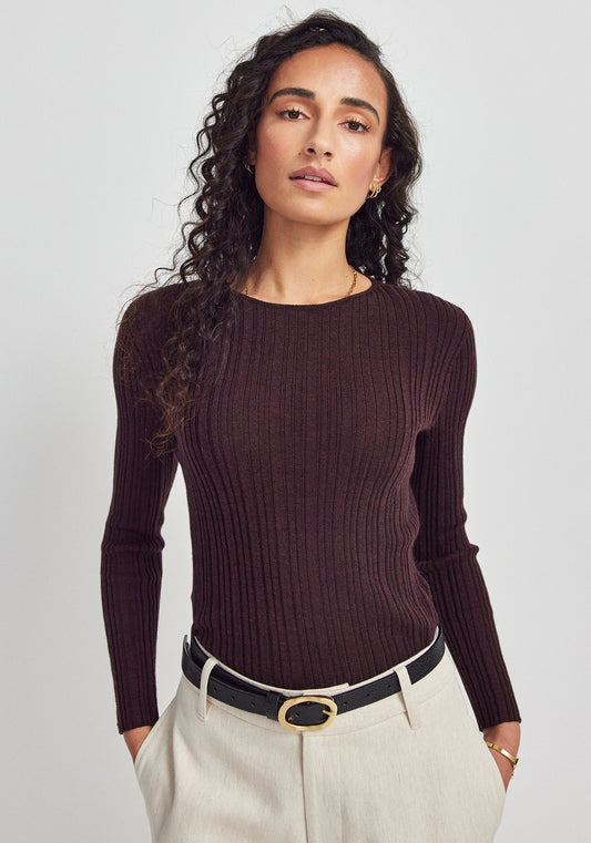 Ella Rib Top | Noirberry