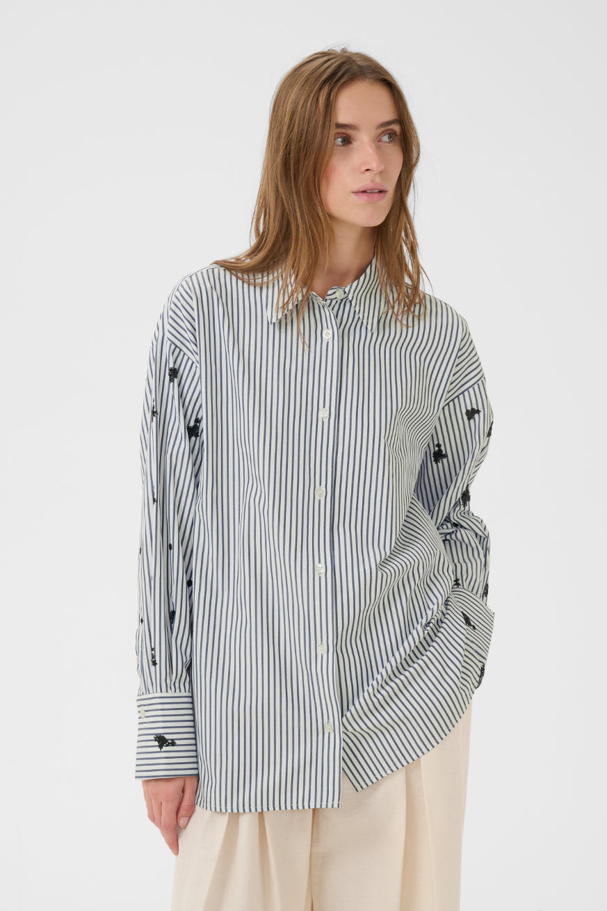 Egoni Shirt | Ombre Blue Stripe