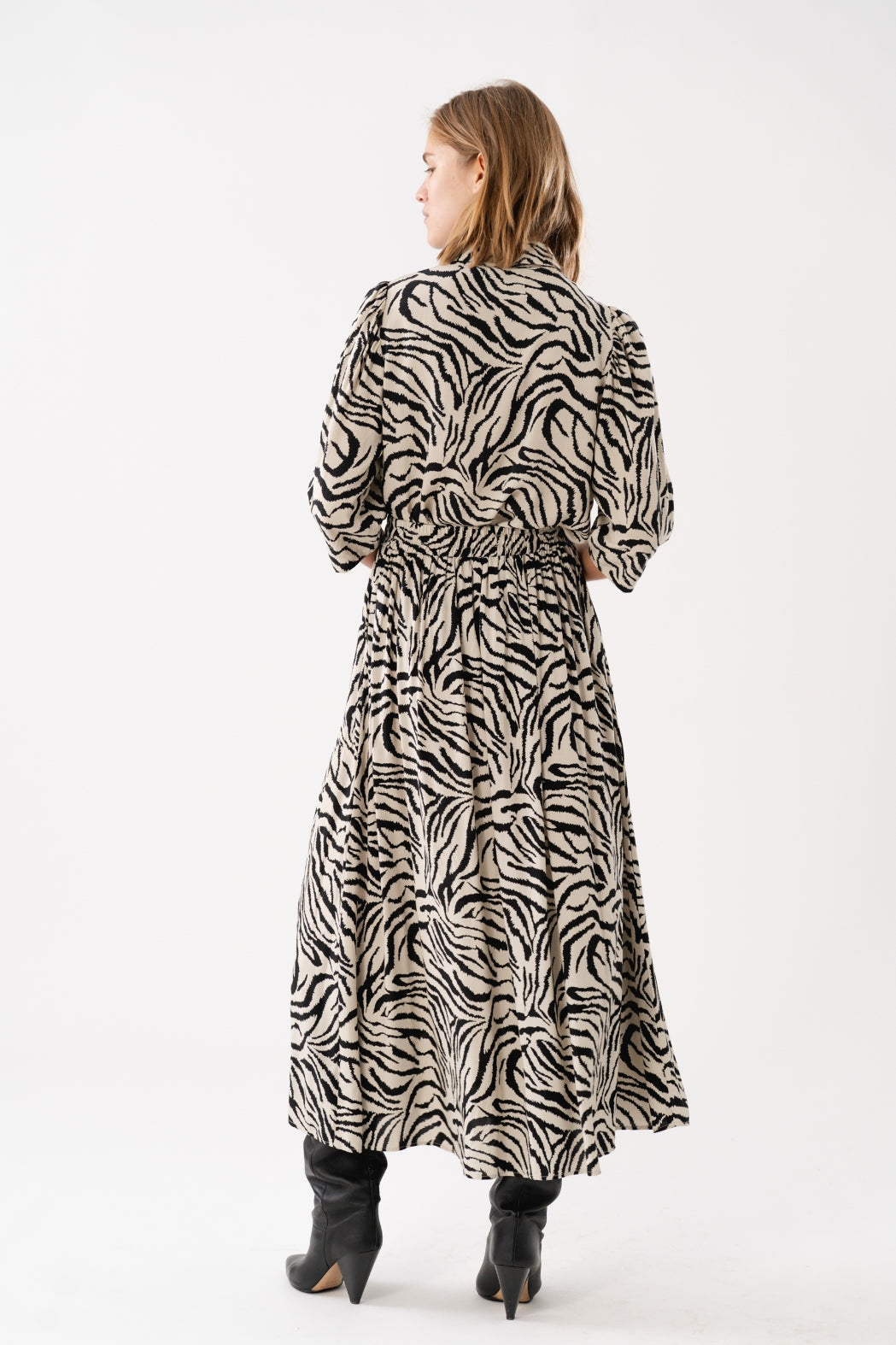 LOLLYS LAUNDRY Akane Maxi Skirt | Zebra Print