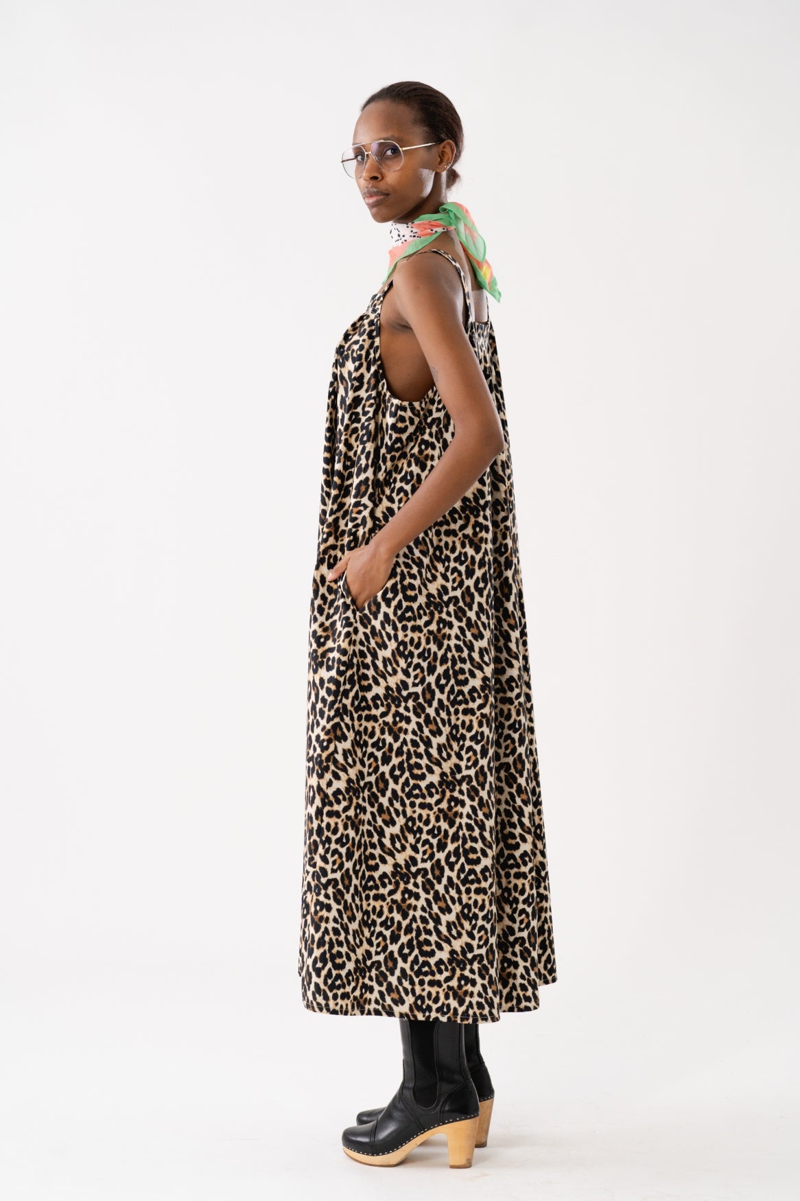 LOLLYS LAUNDRY Lungo Midi Dress | Leopard Print