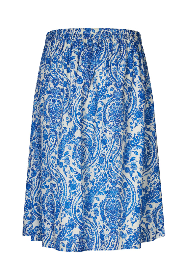 LOLLYS LAUNDRY Ella Midi Skirt | Blue Paisley