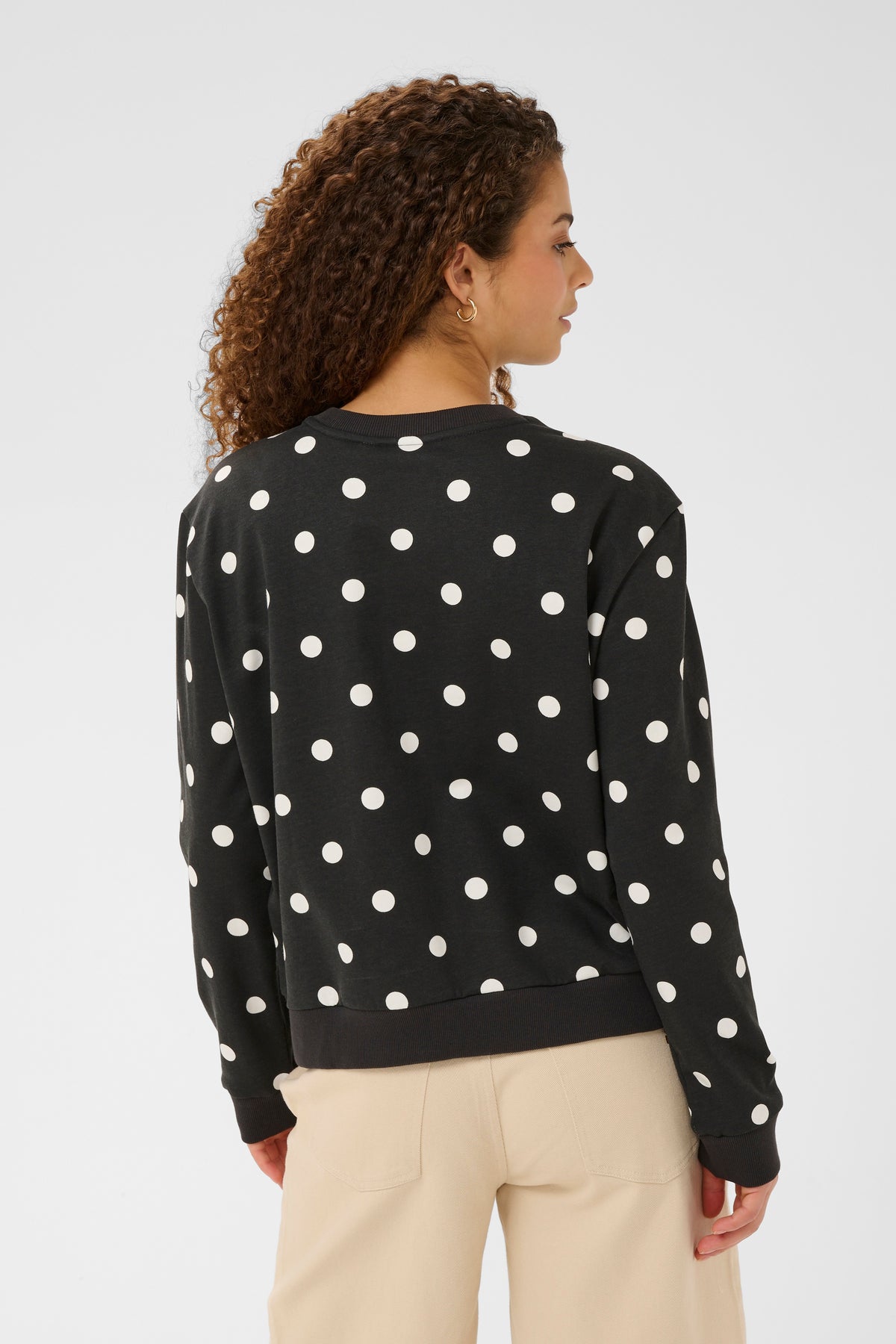 Zagna Sweat Pullover | Black Dot
