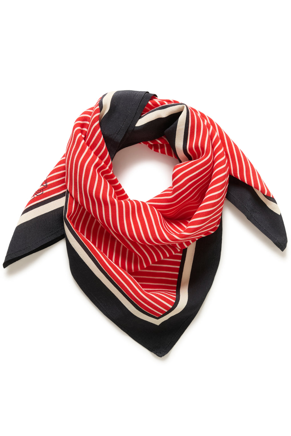 Priscilla Scarf | Poppy Seedpearl Stripe