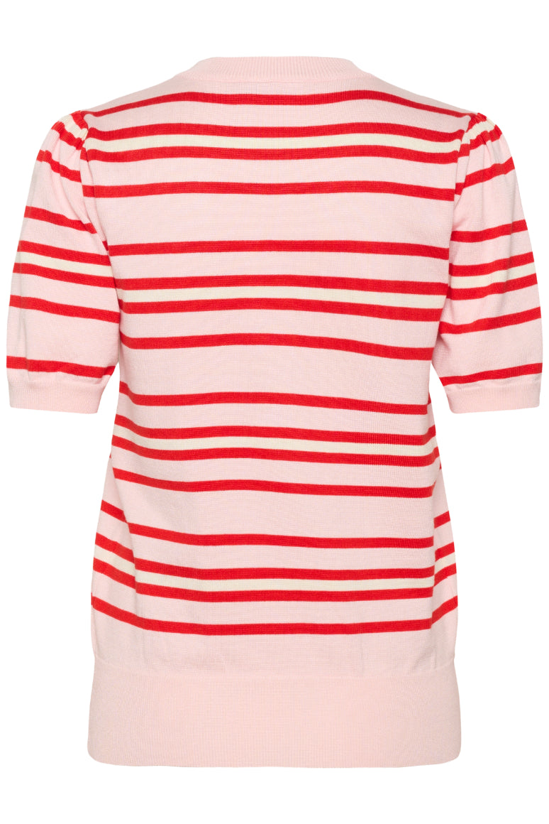 Pila Pullover | Chalk Pink/Red Stripe