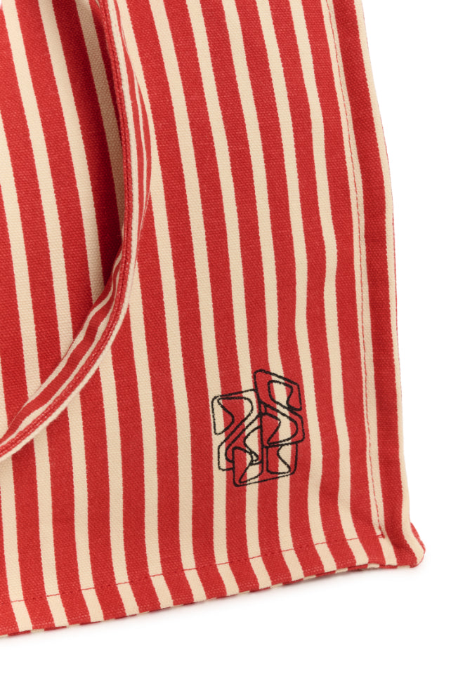 Pansy Bag | Poppy Seedpearl Stripe