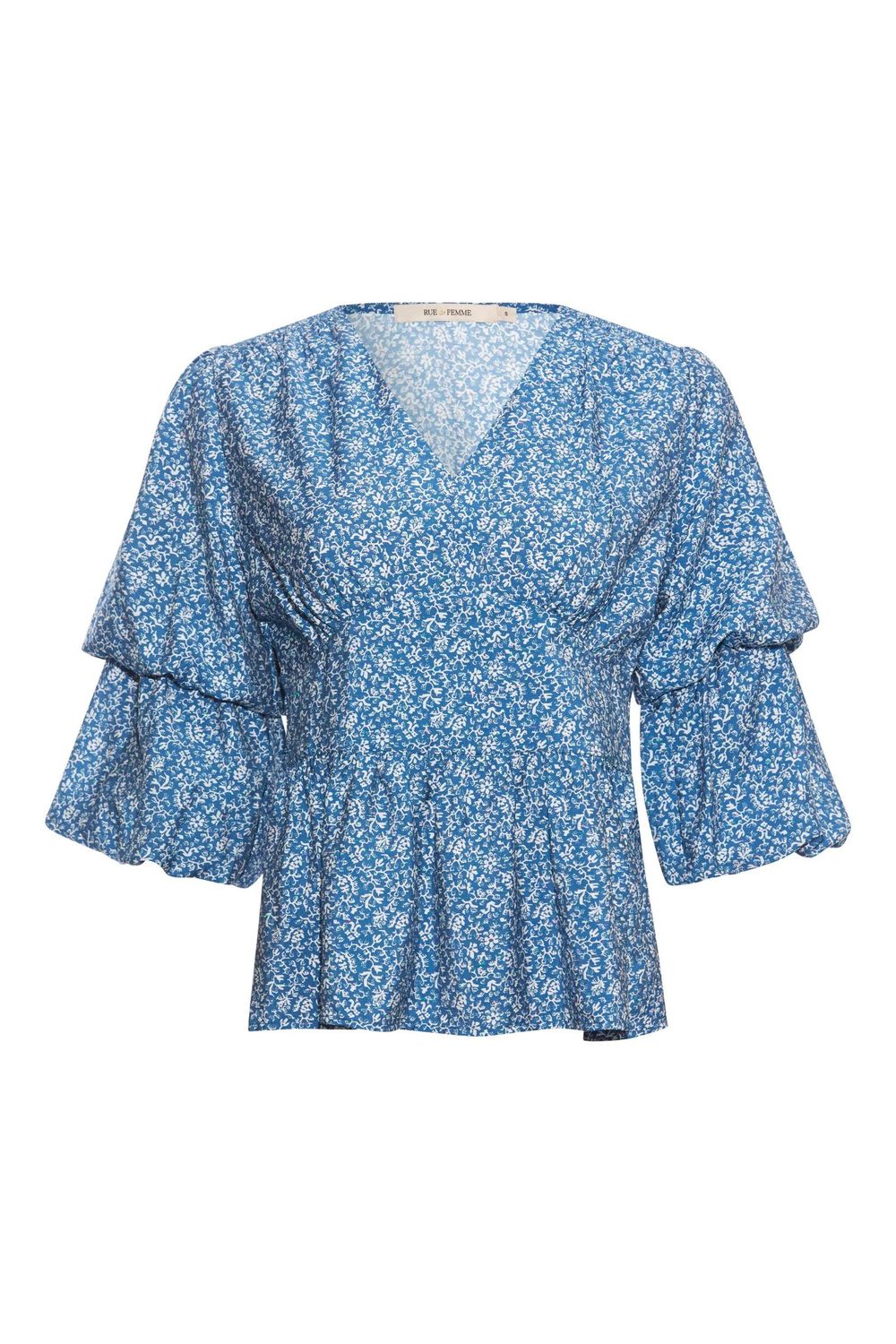 RUE DE FEMME Lama Blouse | Blue Floral