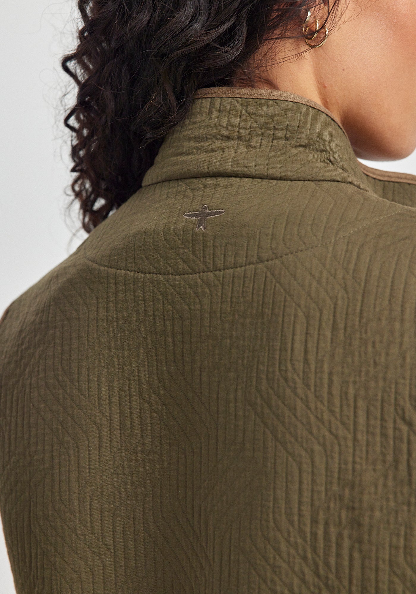 Jordy Quilted Vest | Cable Green