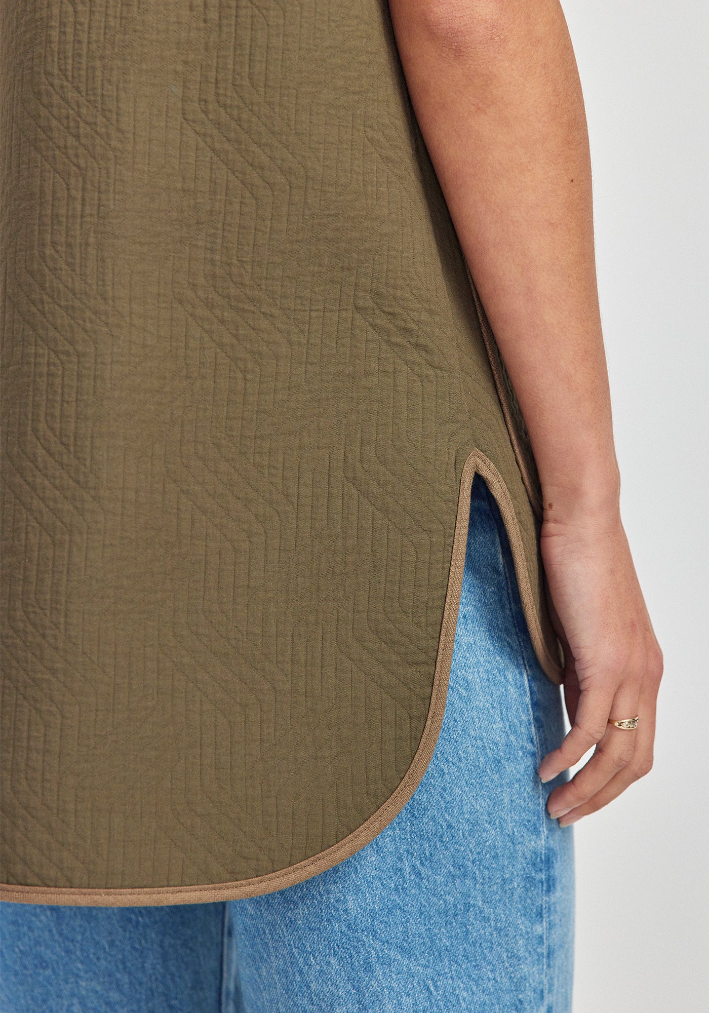 Jordy Quilted Vest | Cable Green