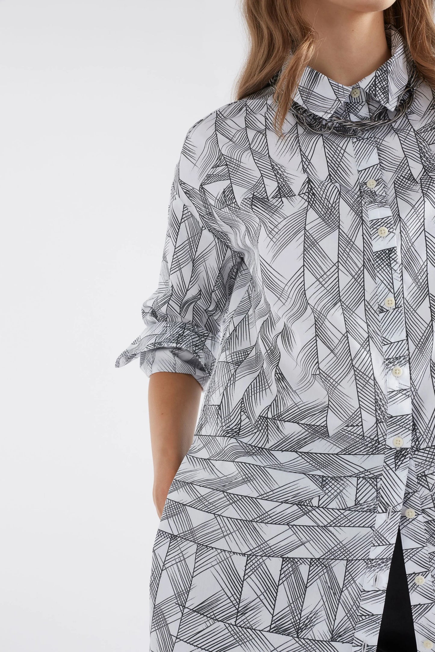 ELK Jagar Shirt | White Line Print