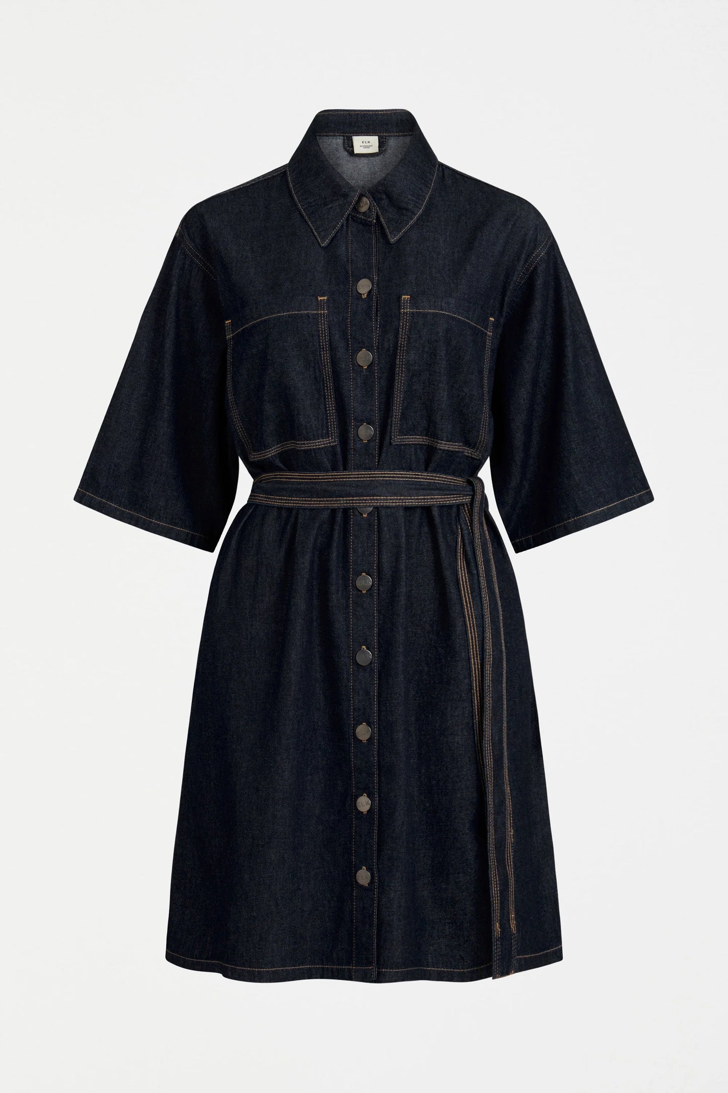 ELK Denym Pocket Dress | Authentic Blue Wash