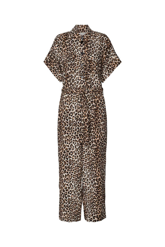 LOLLYS LAUNDRY Mathilde Jumpsuit | Leopard Print