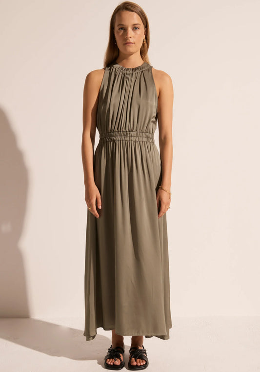 POL Clese Midi Dress | Khaki