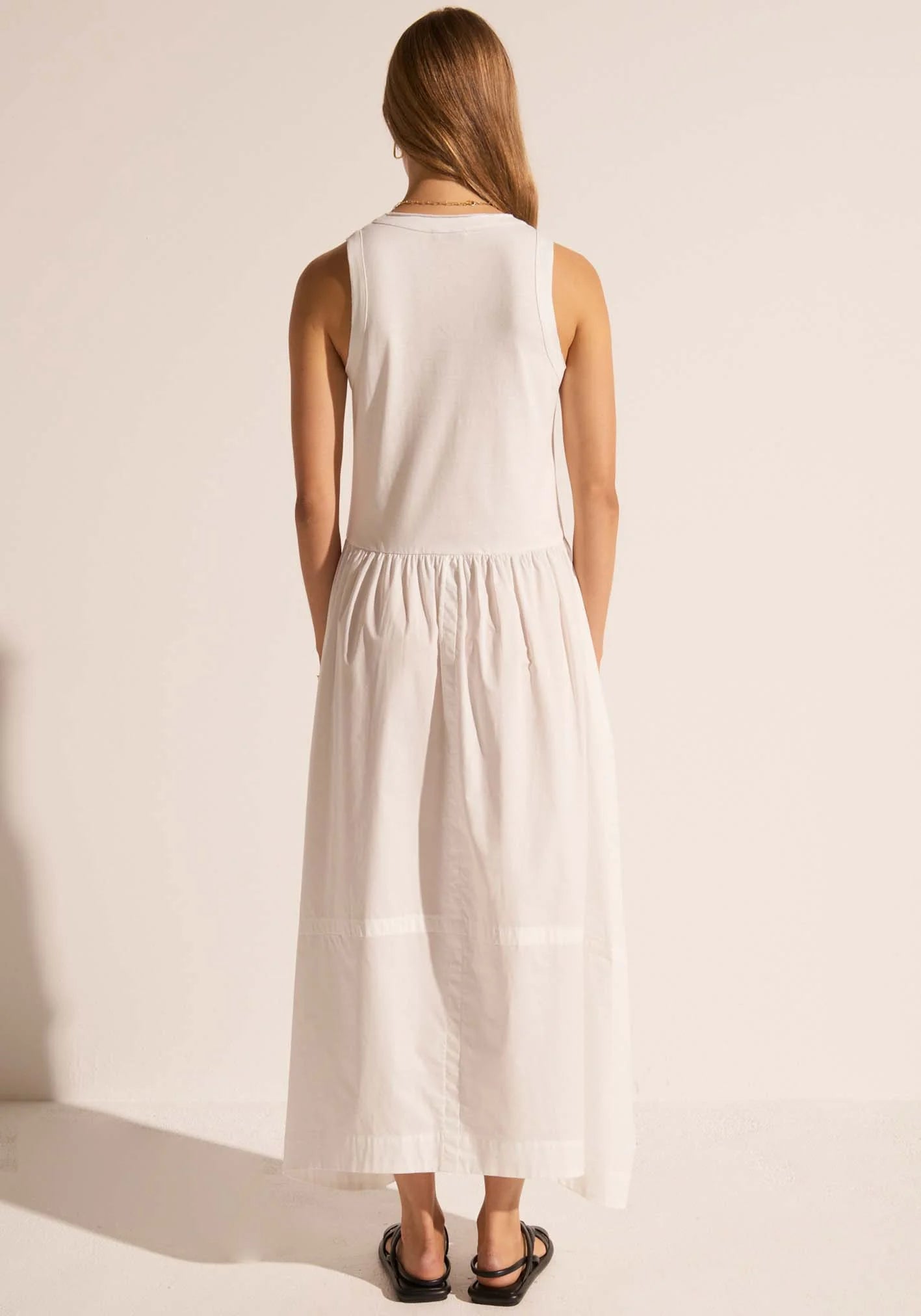 POL Toya Tank Dress | White