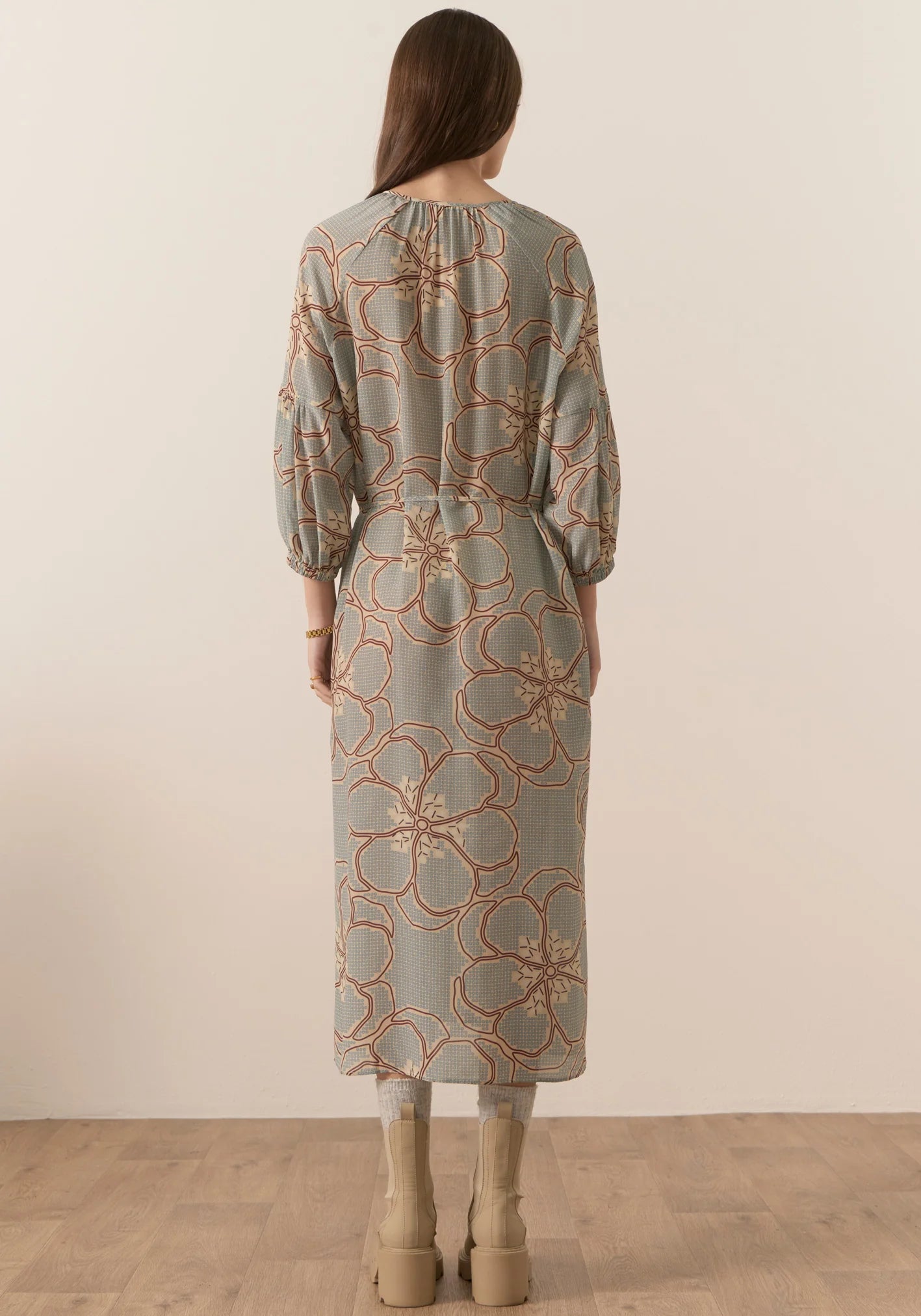 POL Adler Silk Belted Dress