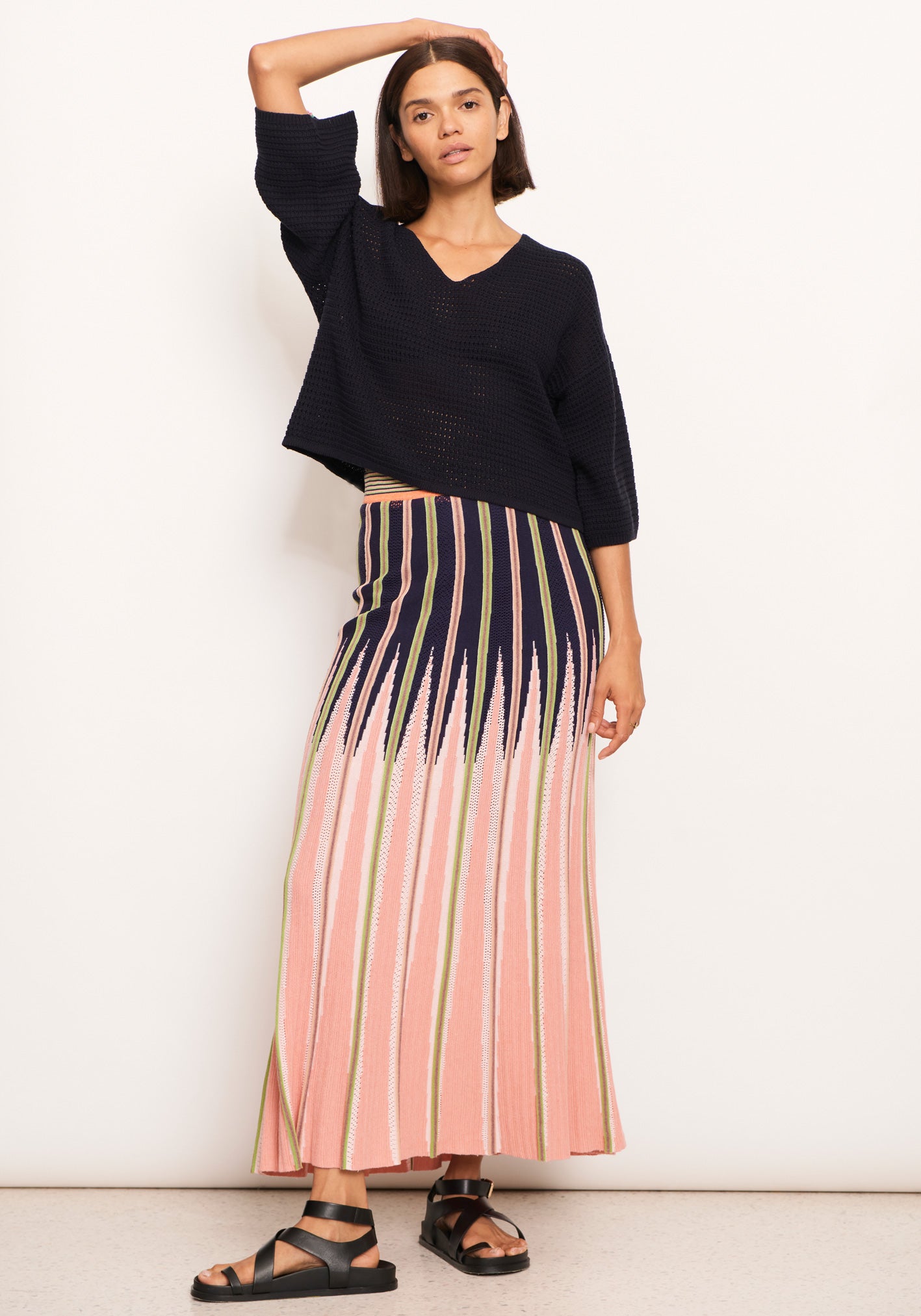 POL Spike Skirt | Pink Multi