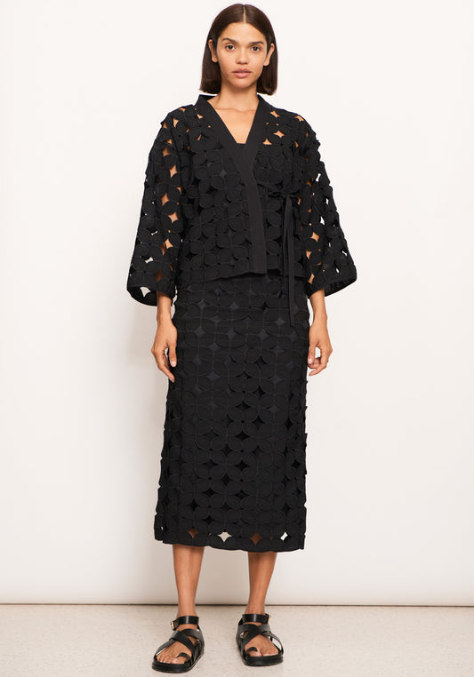 POL Sumi Opera Jacket | Black Lace