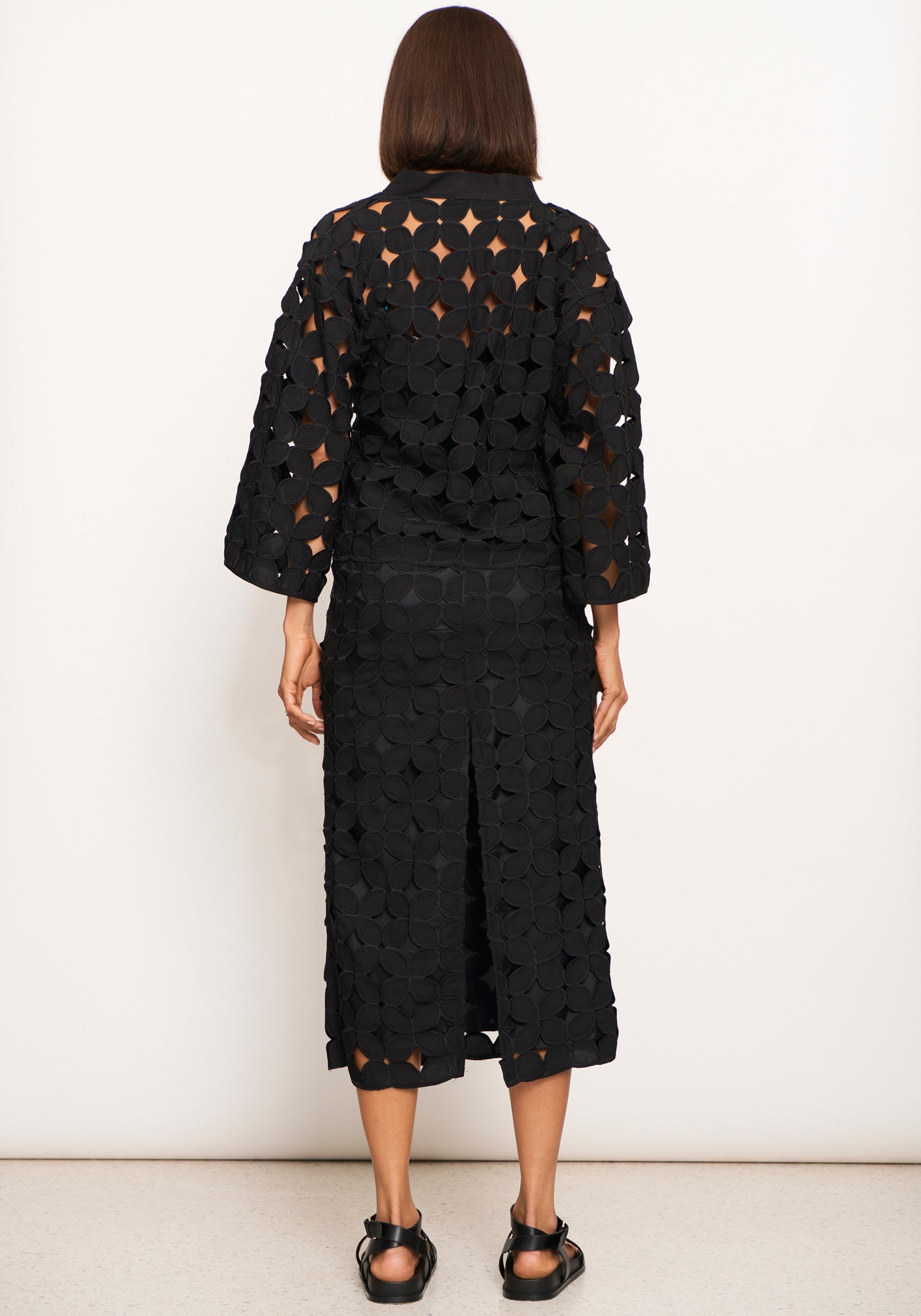 POL Sumi Opera Jacket | Black Lace