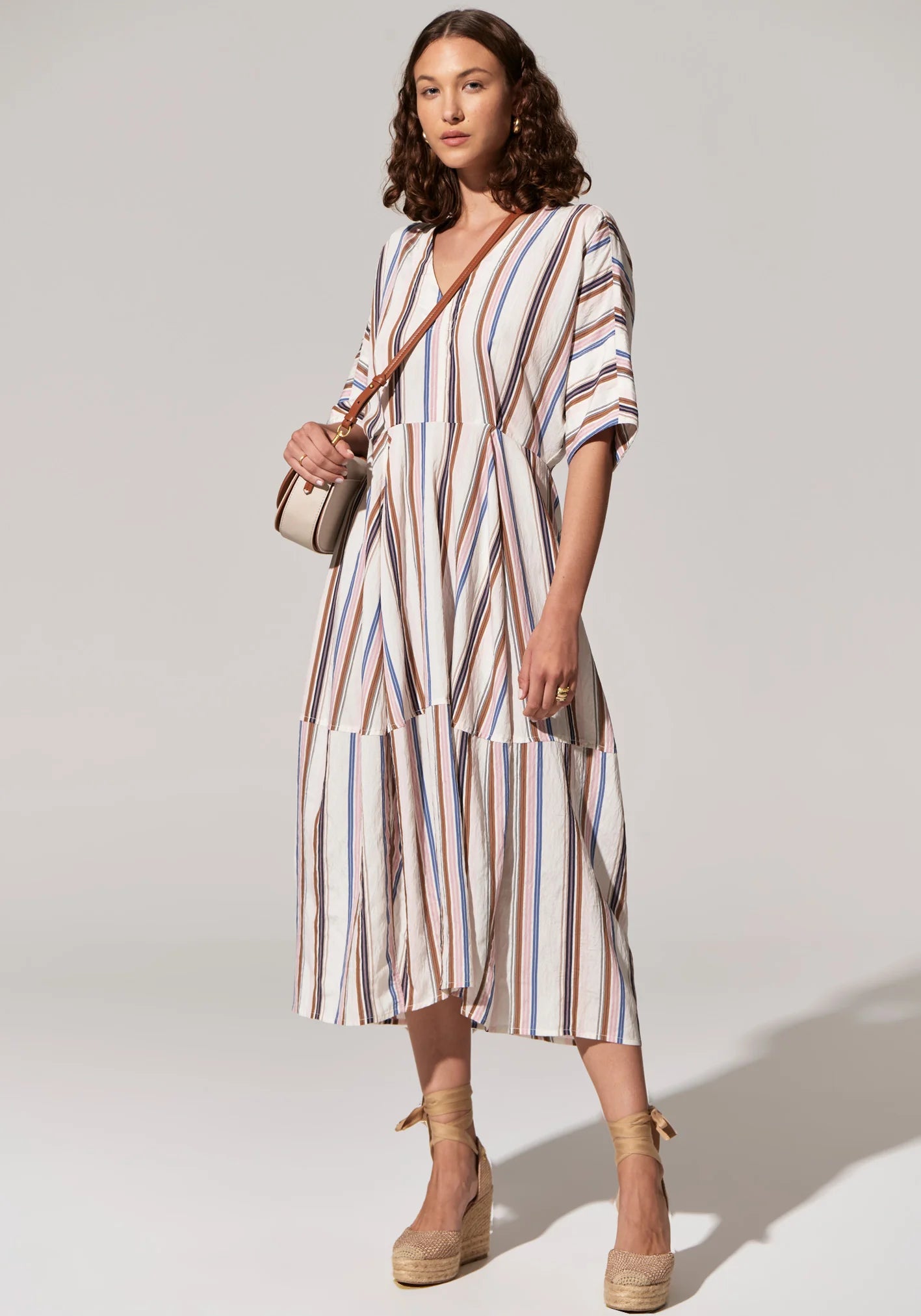 POL Jet Day Dress | Jet Multistripe