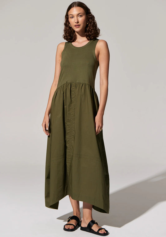 POL Toya Tank Dress | Khaki