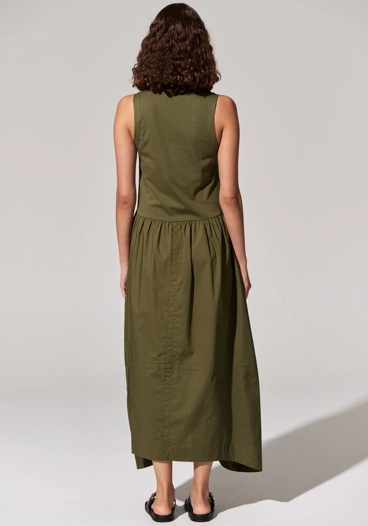 POL Toya Tank Dress | Khaki