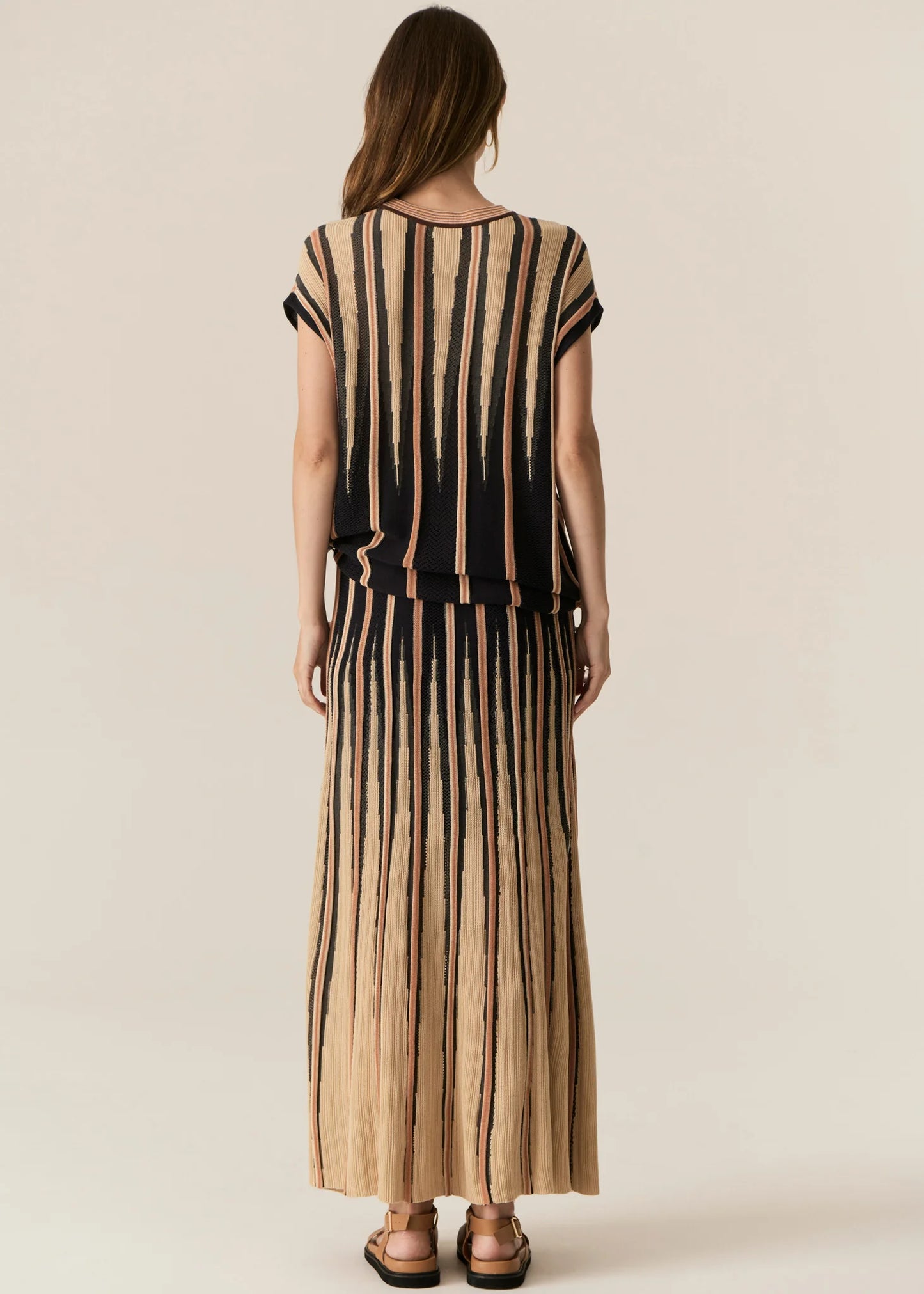 Tedd Knit Tee | Ink/Camel