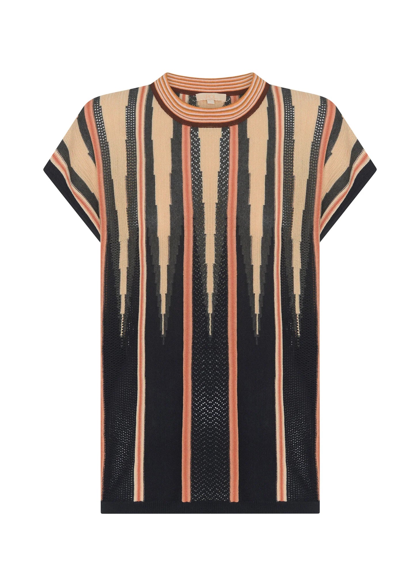 Tedd Knit Tee | Ink/Camel