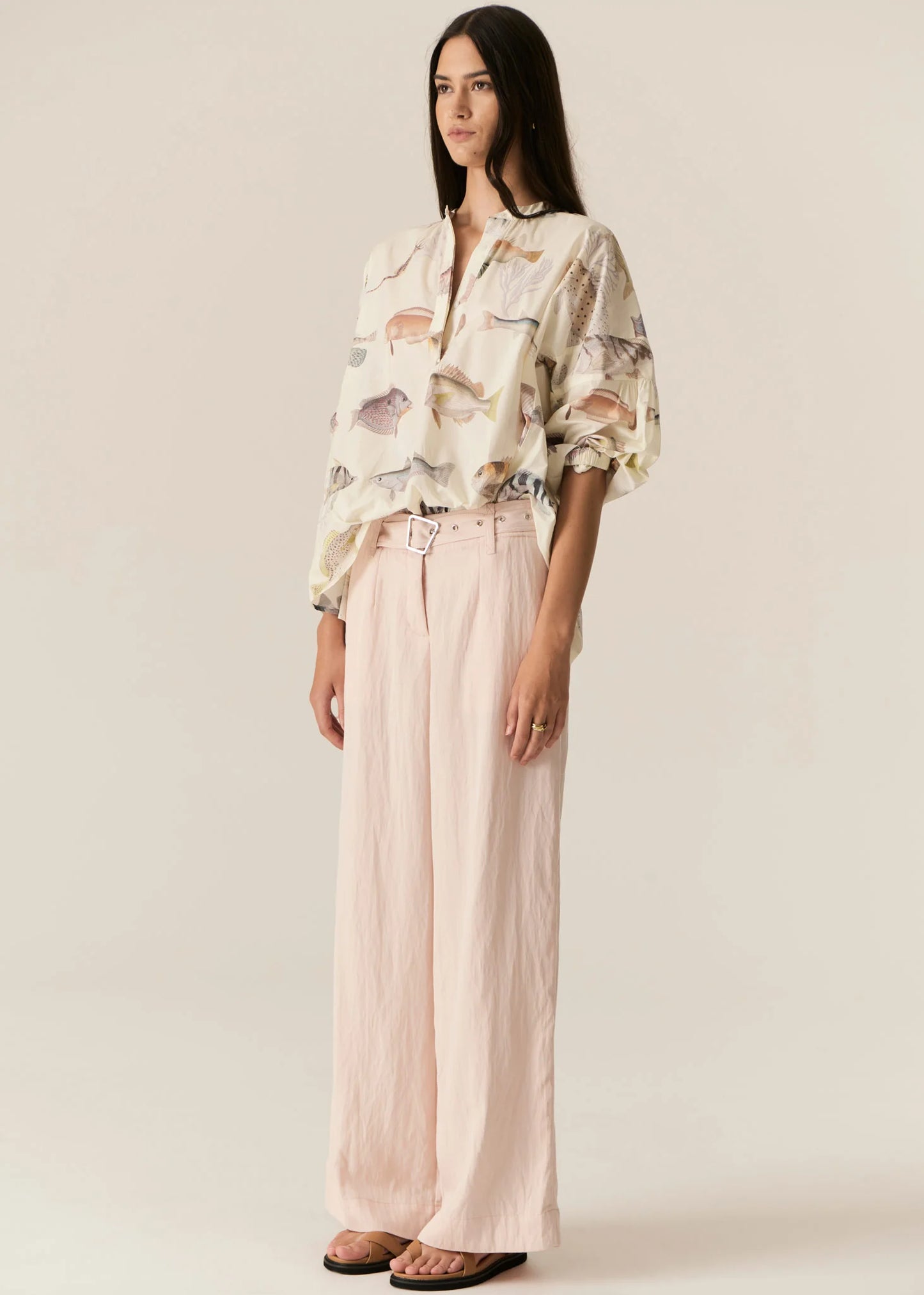 Faire Belted Pant | Blush