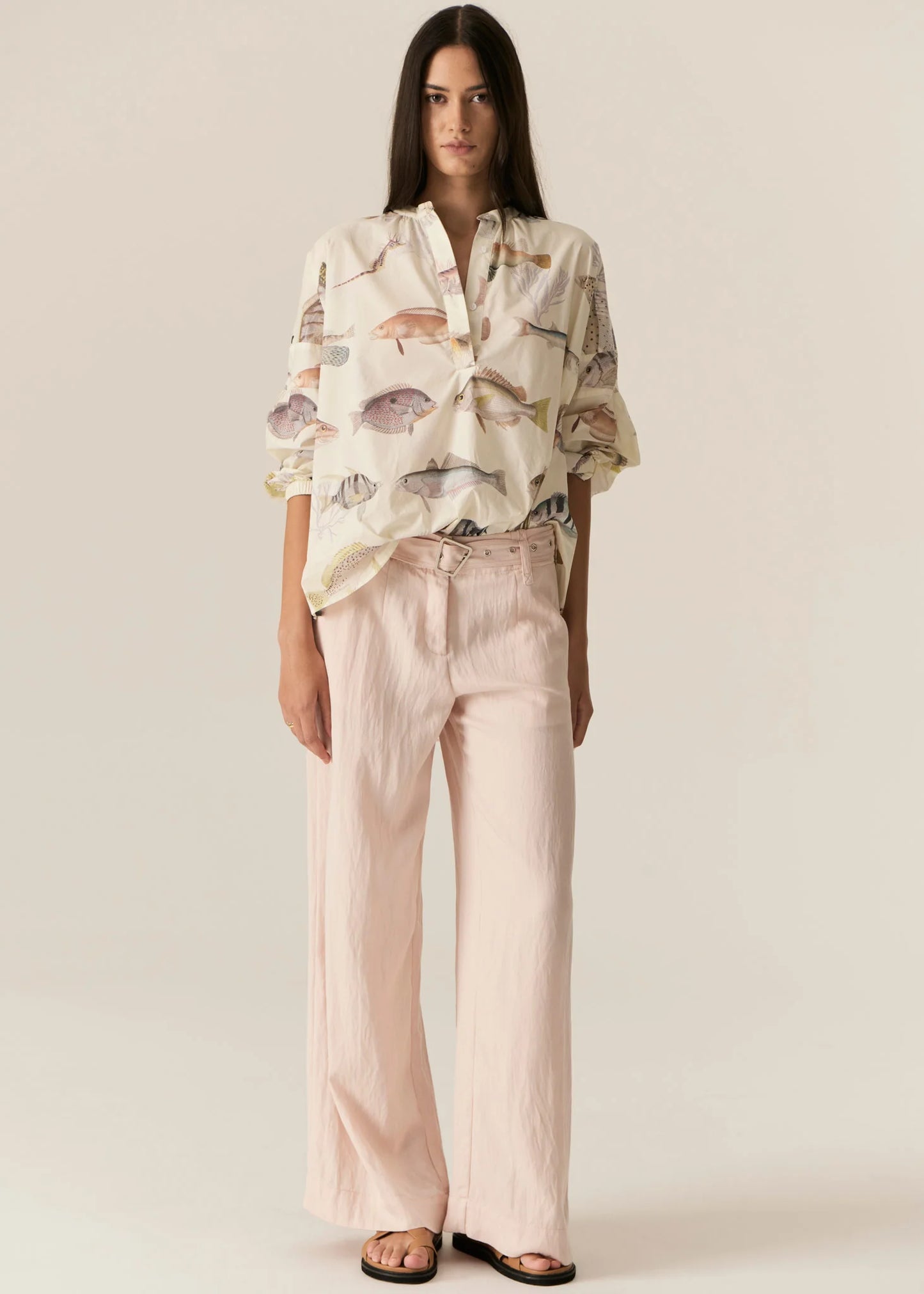 Faire Belted Pant | Blush