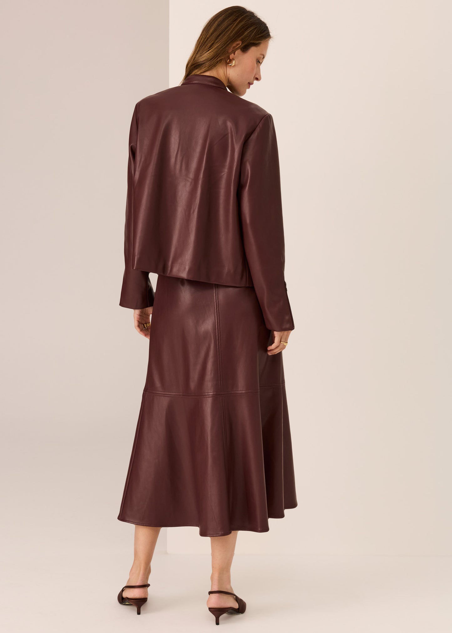 Hugo Zip Crop Jacket | Merlot