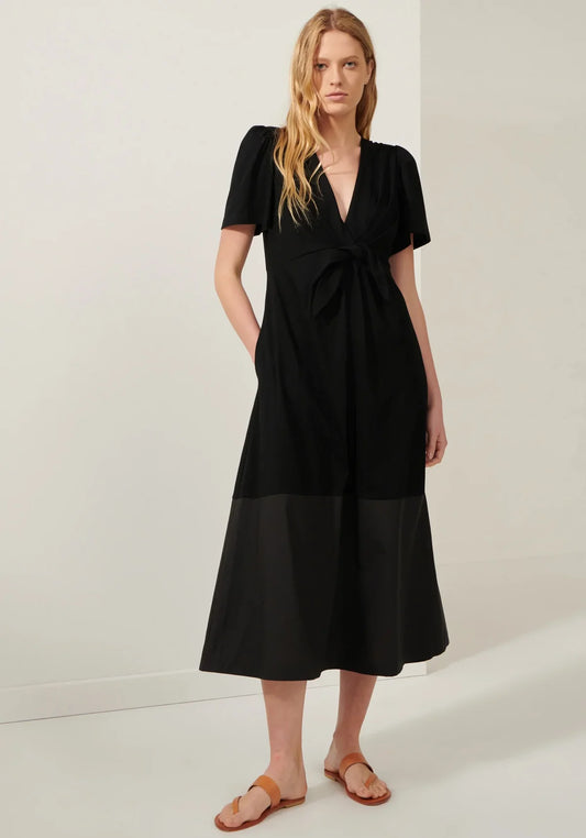 POL Epoque Tie Dress | Black