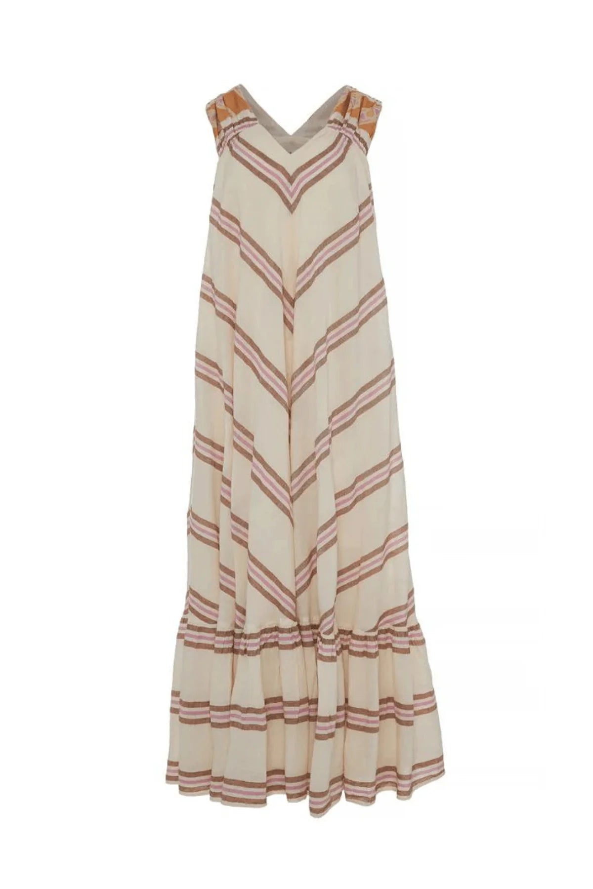 DEVOTION TWINS Nikol Long Dress | Lila Stripe