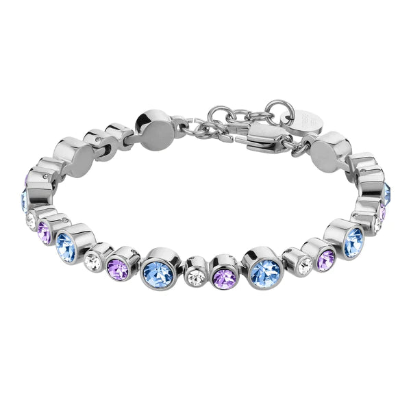 Dyrberg/Kern Teresia Tennis Bracelet - Light Blue/Violet
