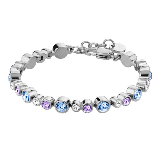 Dyrberg/Kern Teresia Tennis Bracelet - Light Blue/Violet