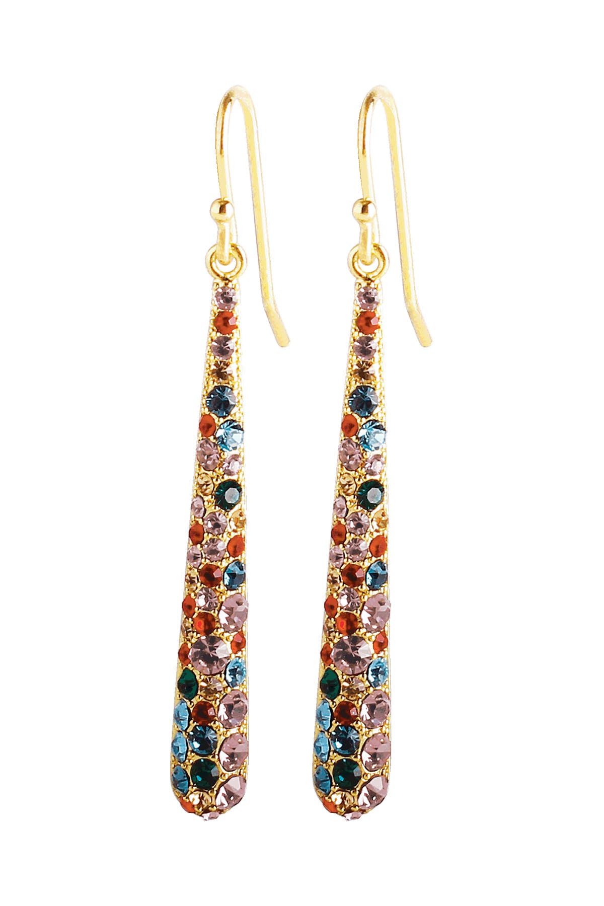 Dyrberg/Kern Blaze Earrings Multi-Coloured Crystal
